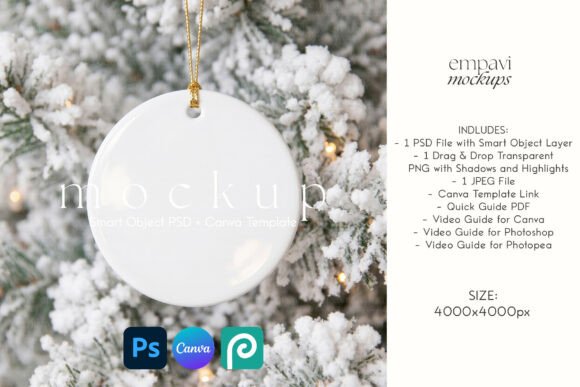 Ceramic Ornament Mockup