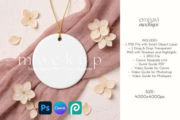 Ceramic Ornament Mockup