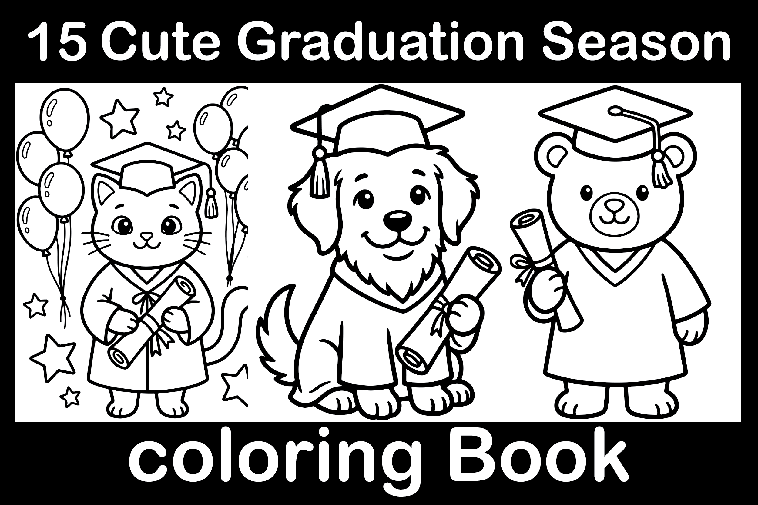 Cute Graduation Season Coloring Book