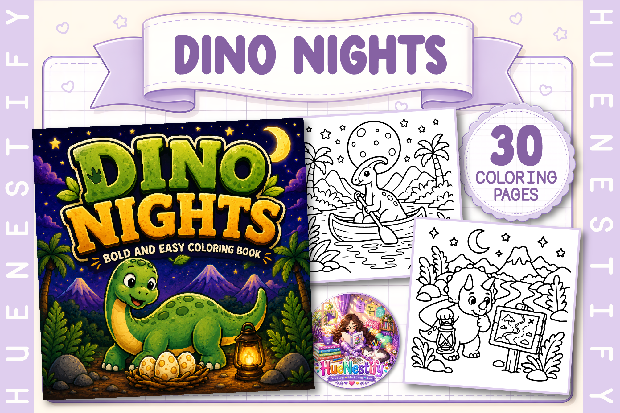 Dino Nights Coloring Book