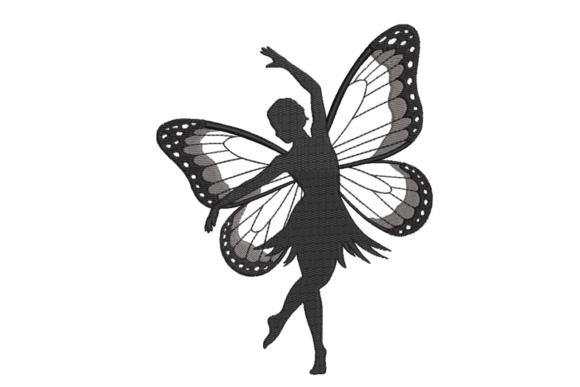 Fairy Butterfly Silhouette