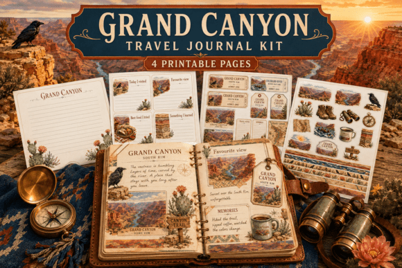 Grand Canyon Travel Journal Mini Kit
