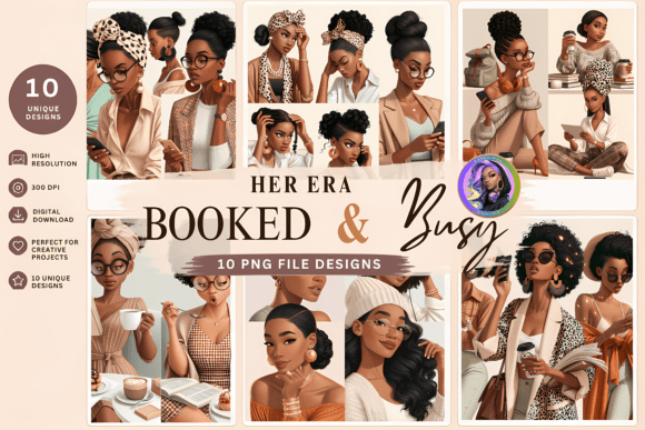 Her Era™ | Booked & Busy Digital Art