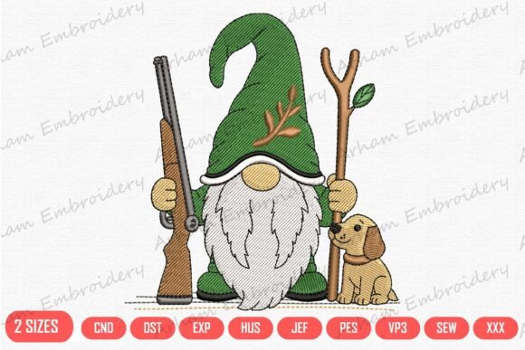 Hunting Gnome with Dog