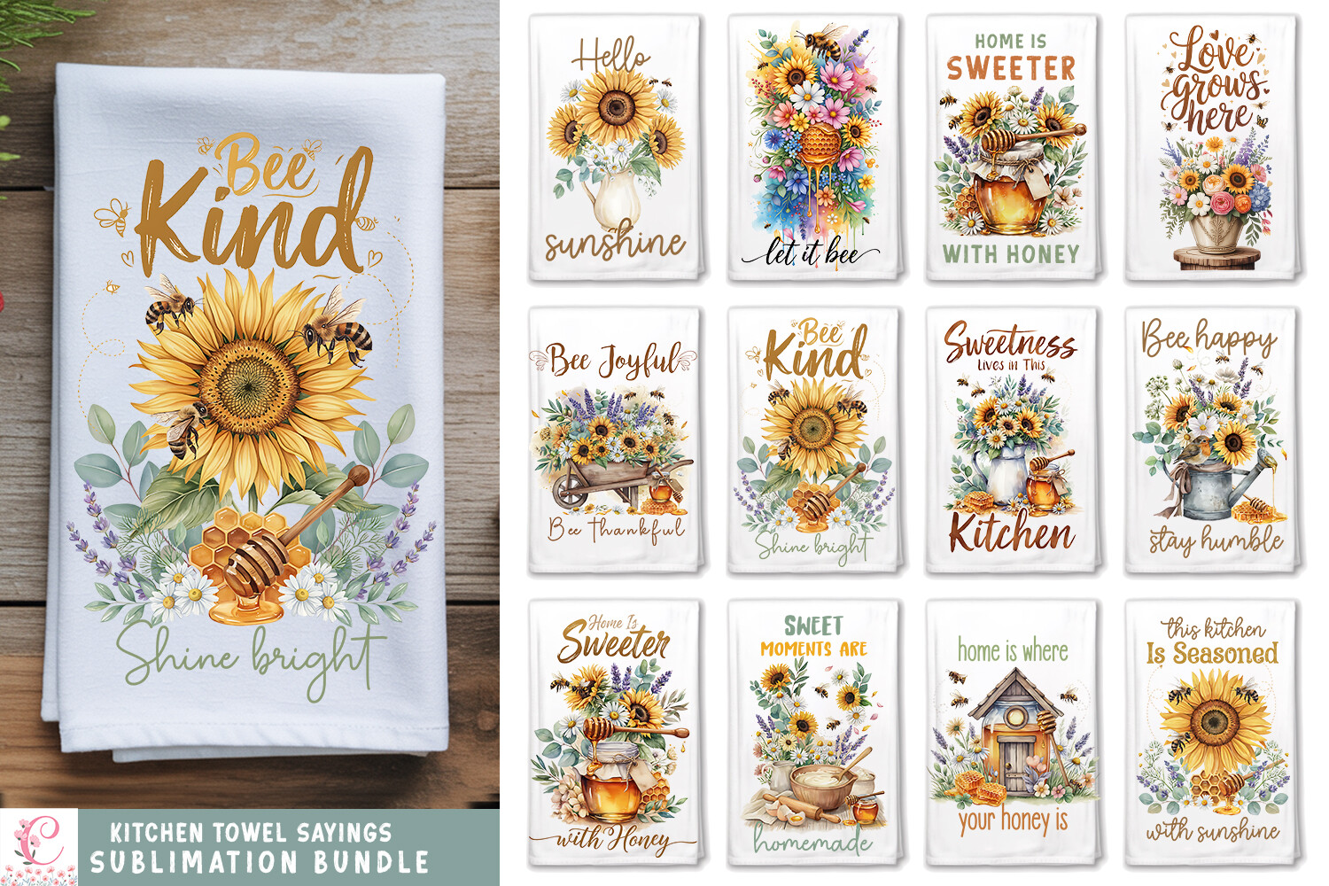 Kitchen Towel Sublimation Bundle