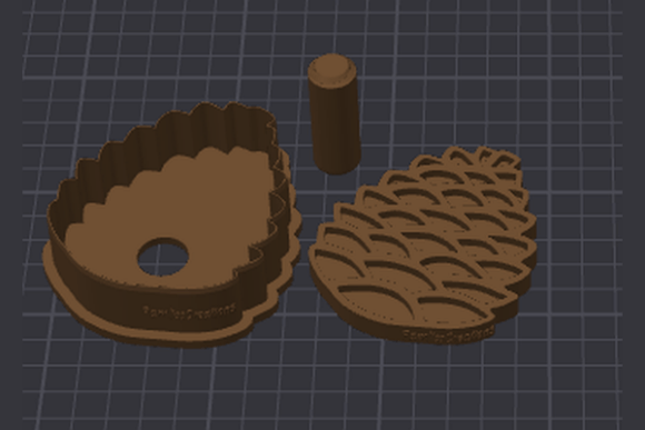 Pinecone Cake Pop Mold STL Files - Woodland Winter Treats - Image 5