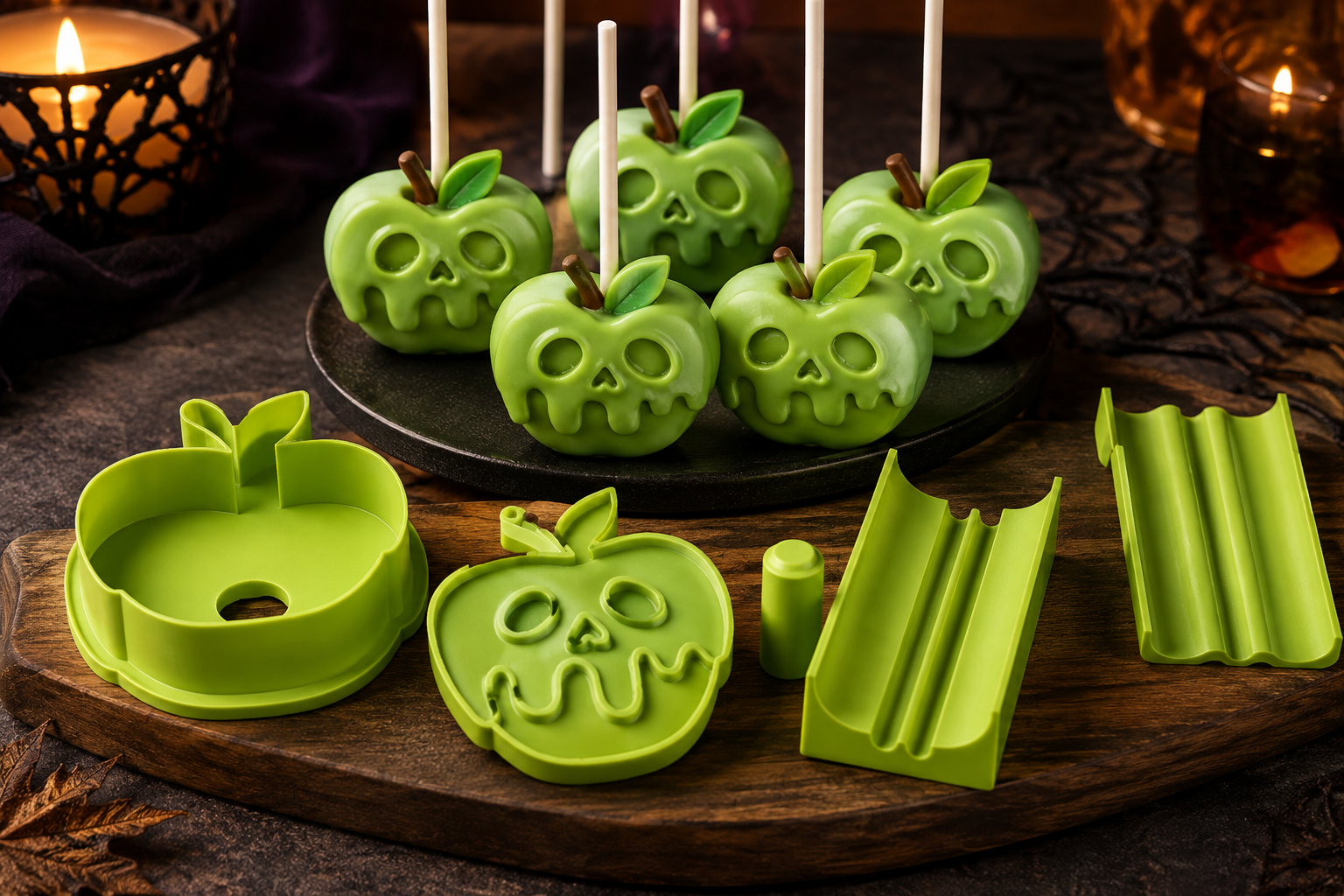 Poison Apple Cake Pop Mold STL Files - Gothic Halloween Treats - Image 6
