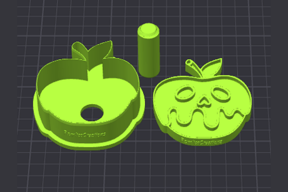Poison Apple Cake Pop Mold STL Files - Gothic Halloween Treats - Image 2