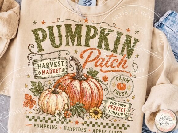 Retro Fall Pumpkin PNG Pumpkin Patch PNG