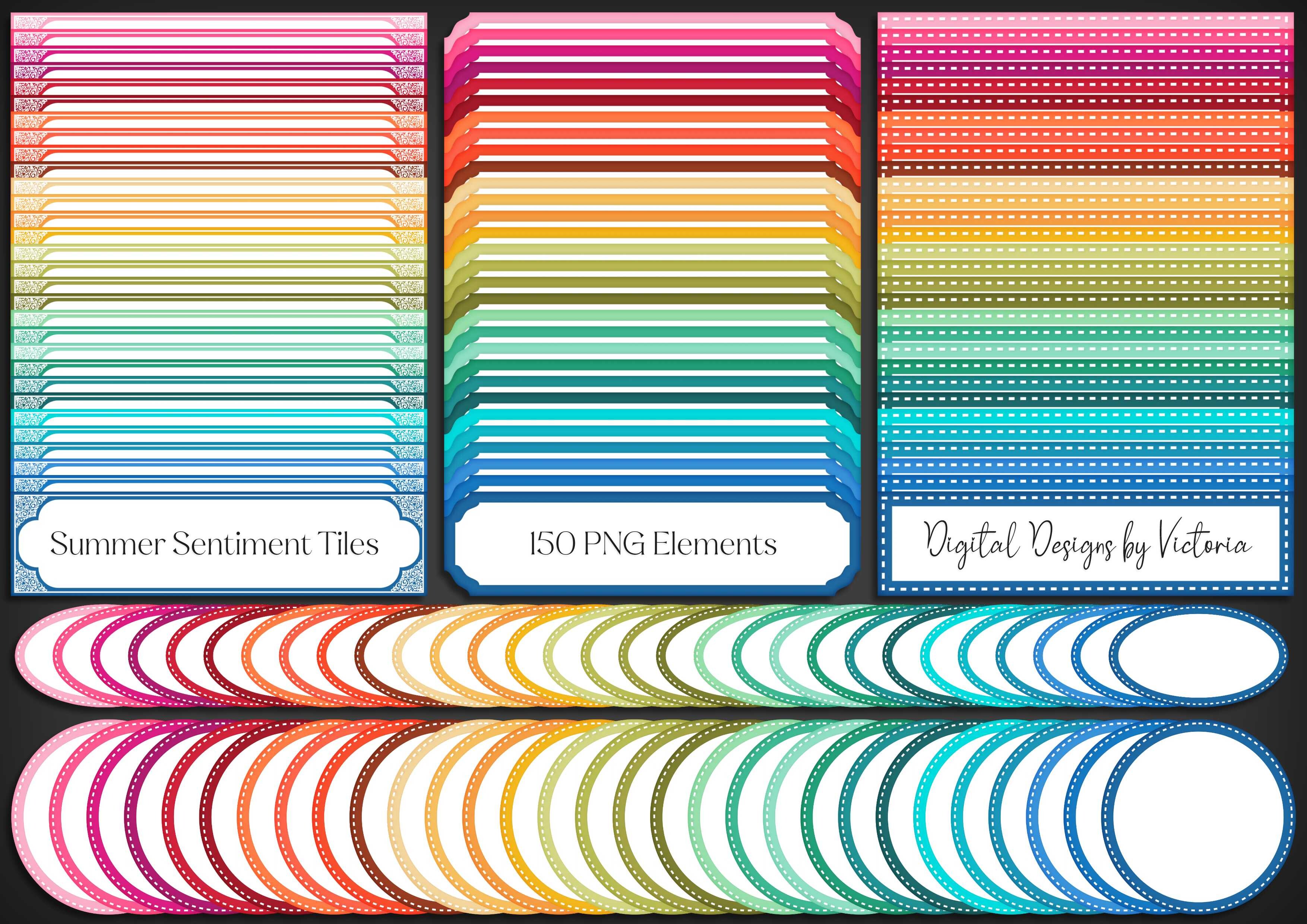 Summer Sentiment Tiles