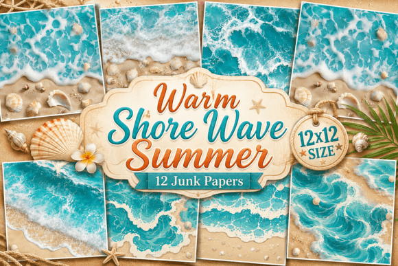 Warm Shore Wave Summer Background