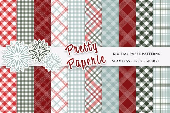 10 Christmas Digital Paper Backgrounds