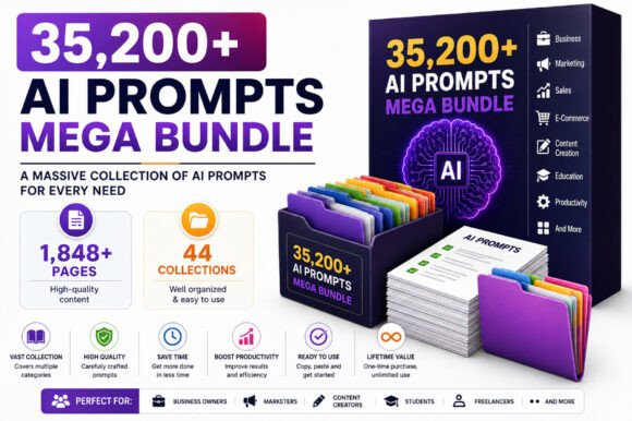 35,200+ AI Prompts Mega Bundl