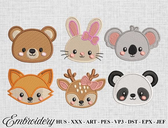 Animals Embroidery Design Bundle