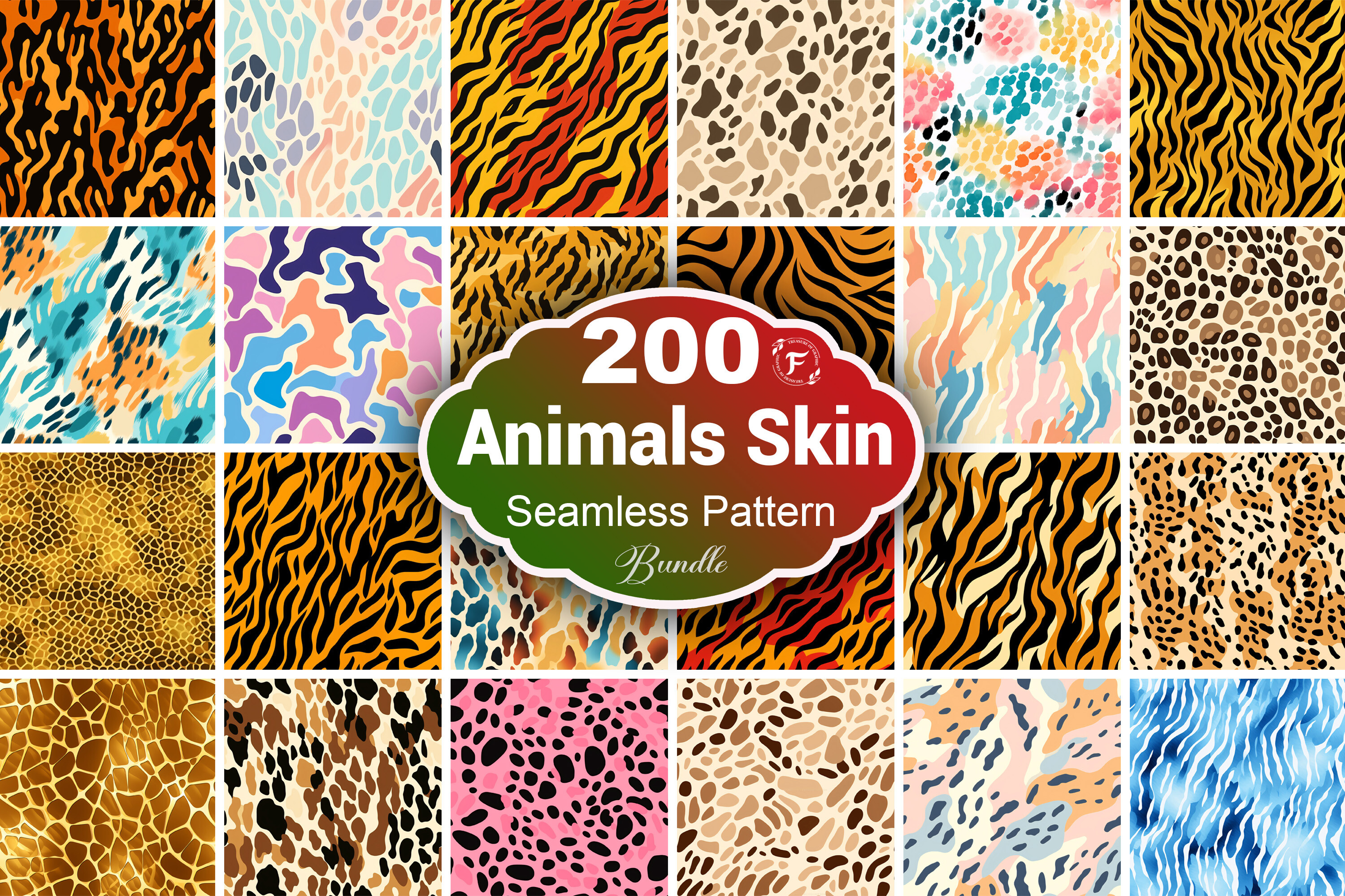 Animals Skin Seamless Pattern