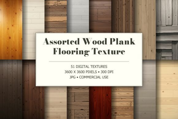 Assorted Wood Plank Flooring Texture