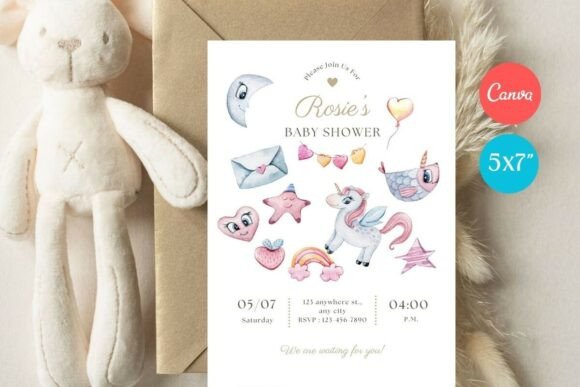 Baby Shower Invitation Template 444