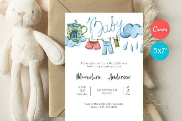 Baby Shower Invitation Template 448