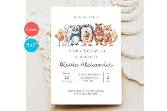 Baby Shower Invitation Template 450