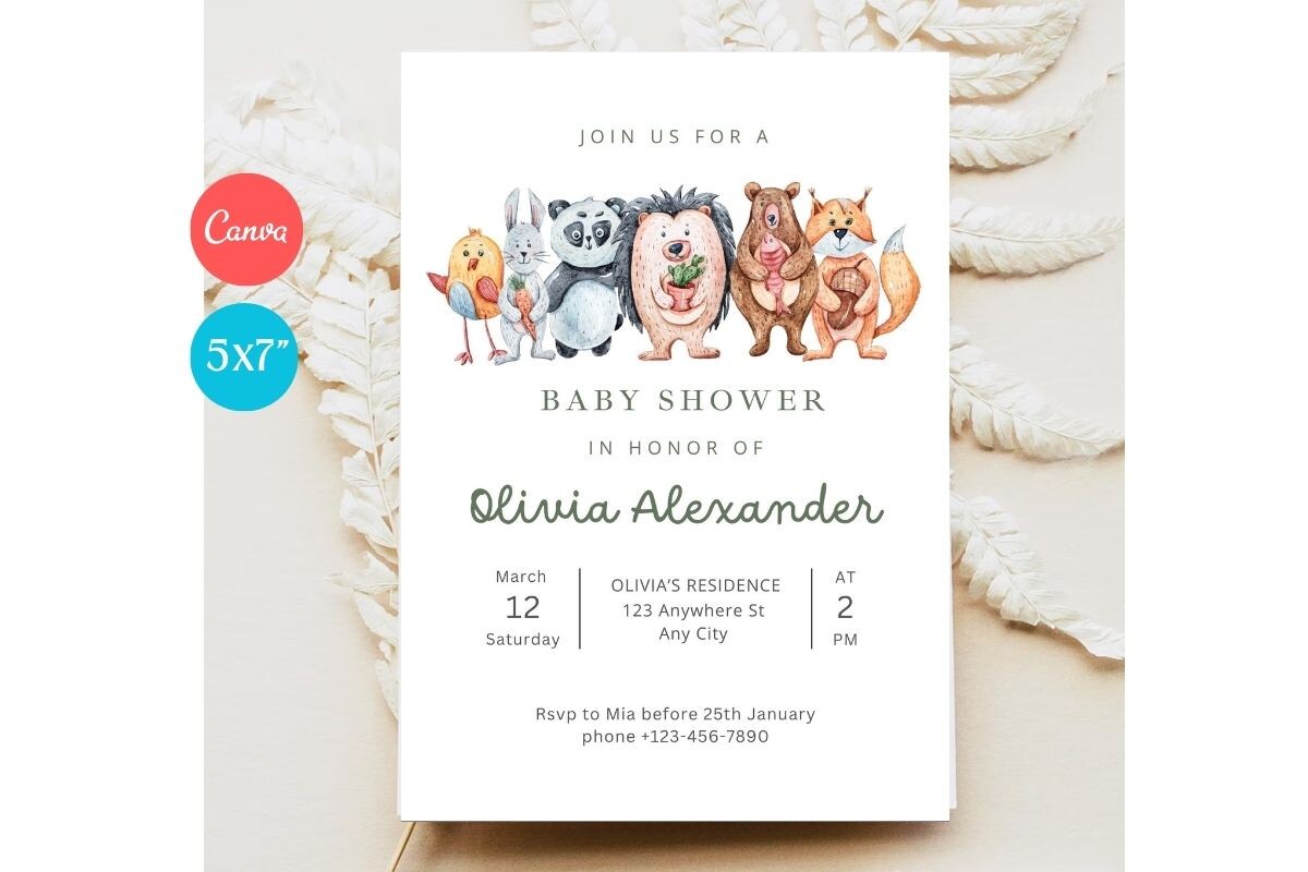 Baby Shower Invitation Template 450