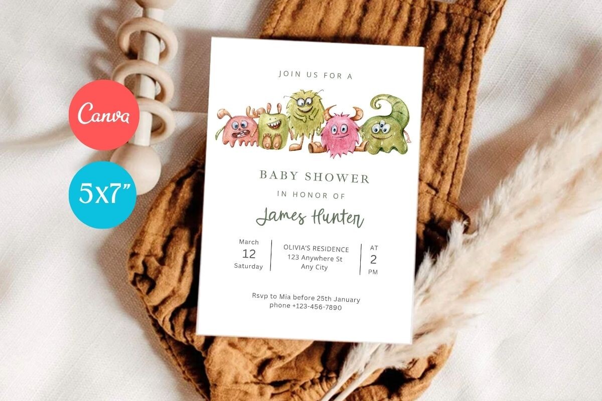 Baby Shower Invitation Template 451