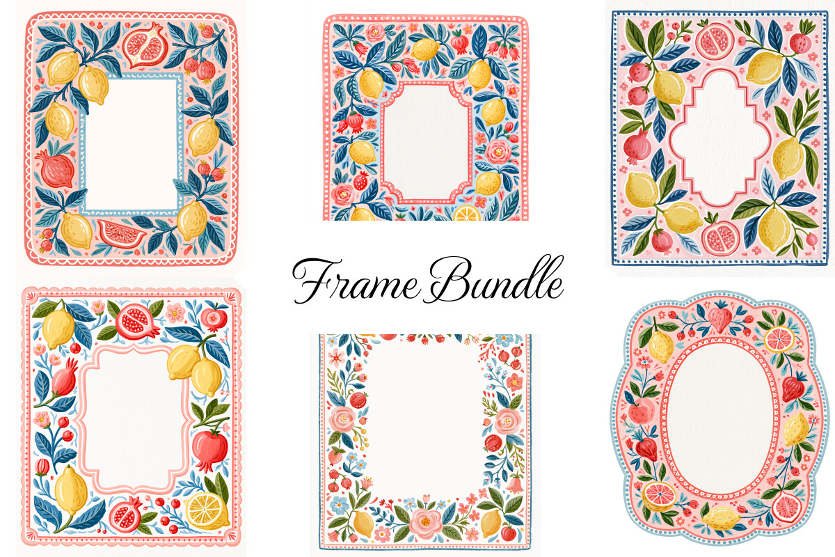 Bundle of 6 Frames, Mediterranean Border