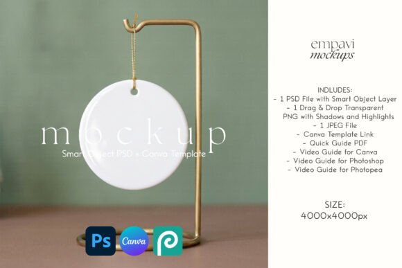 Ceramic Ornament Mockup