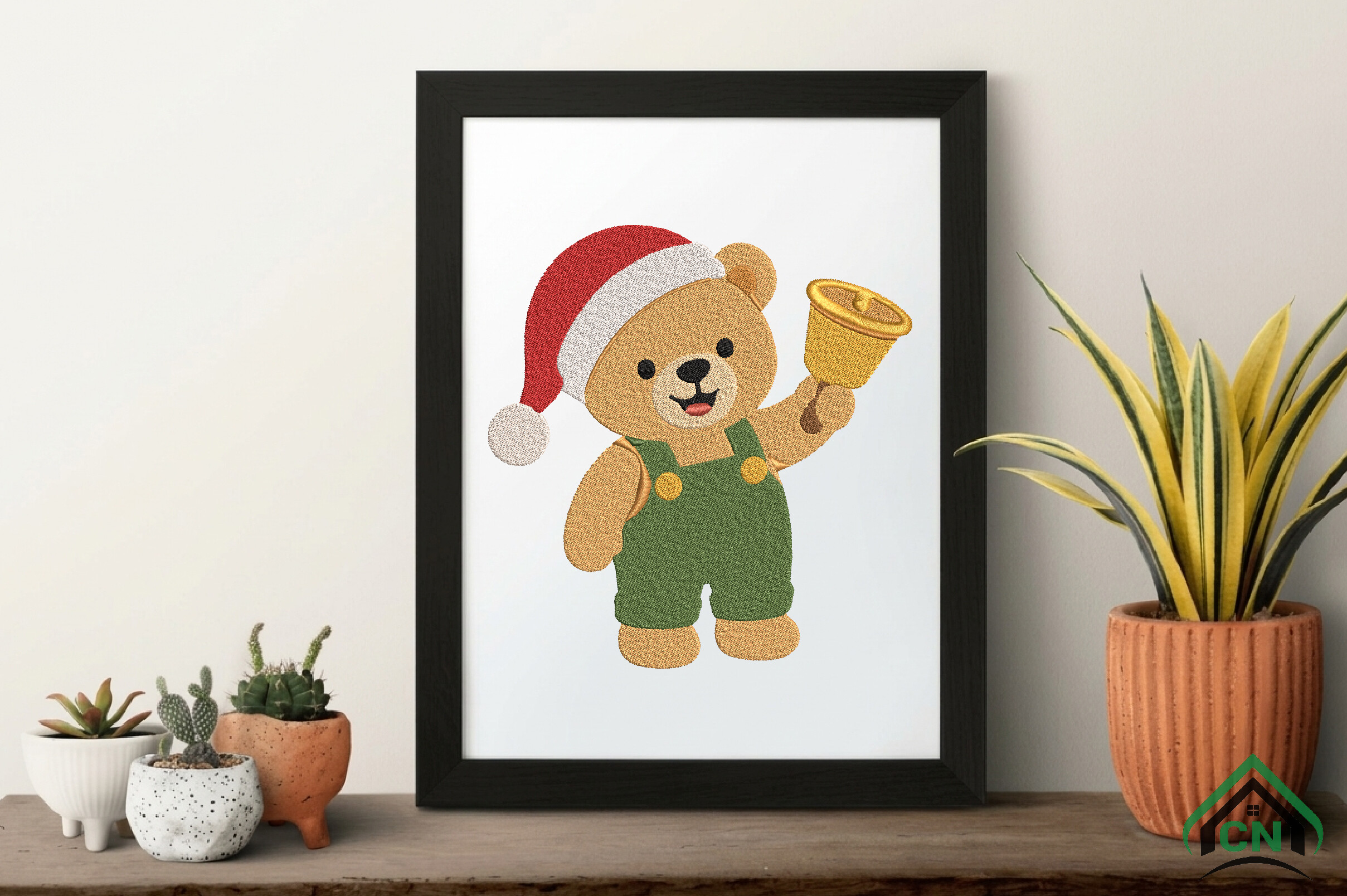 Christmas Teddy Bear Embroidery Design - photo 6