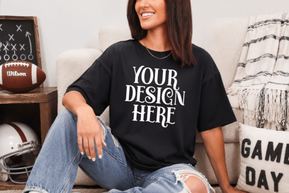 Comfort Colors 1717 Football Mockup