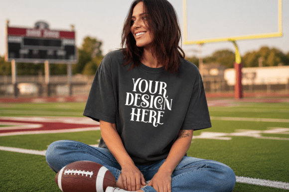 Comfort Colors 1717 Football Mockup