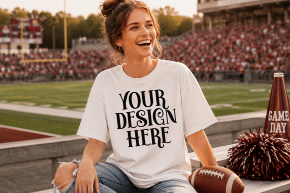 Comfort Colors 1717 Football Mockup