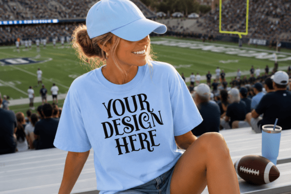 Comfort Colors 1717 Football Mockup