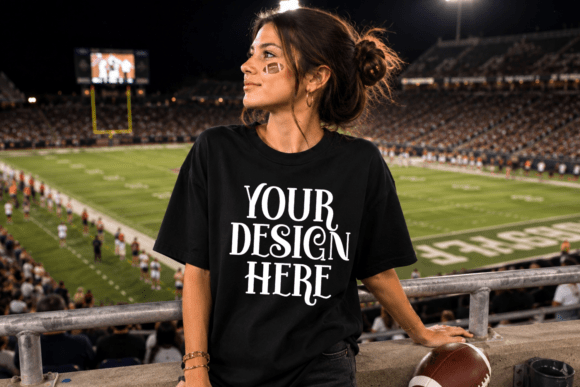 Comfort Colors 1717 Football Mockup