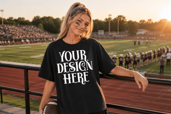Comfort Colors 1717 Football Mockup
