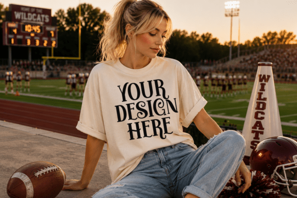 Comfort Colors 1717 Football Mockup