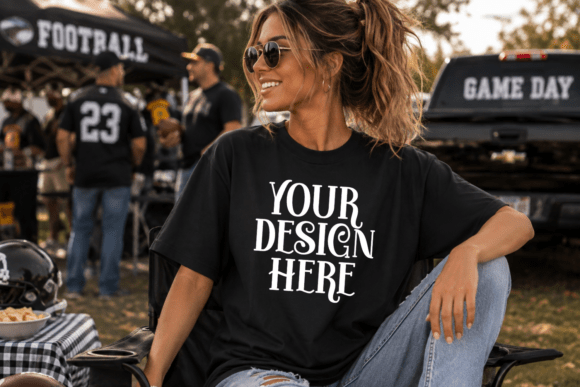Comfort Colors 1717 Football Mockup