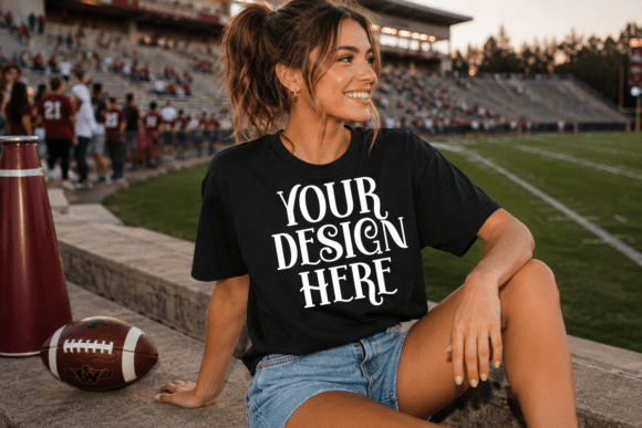 Comfort Colors 1717 Football Mockup