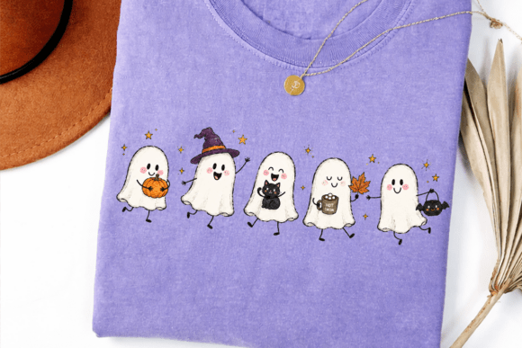 Cute Spooky Ghost Halloween PNG