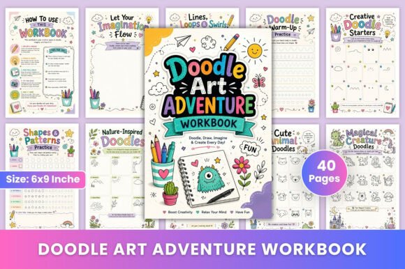 Doodle Art Adventure Workbook