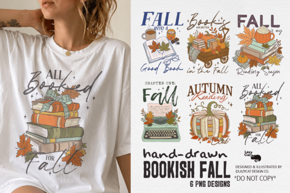 Fall Book Hand-Drawn PNG Bundle