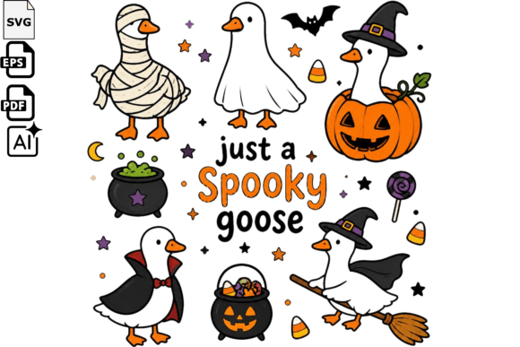 Funny Spooky Goose Halloween SVG – Cute & Quirky Cut File