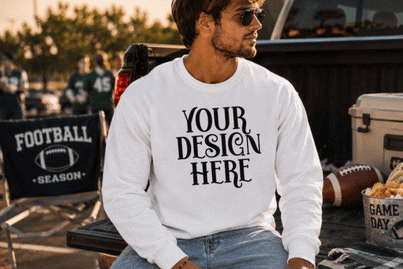 Gildan 18000 Football Mockup