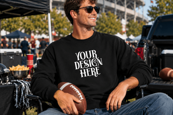 Gildan 18000 Football Mockup