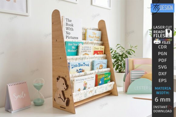 Kids Book Holder Laser Cut Bookshelf Laser Cutting