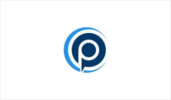 Letter CP Circle Logo Icon Design Vector