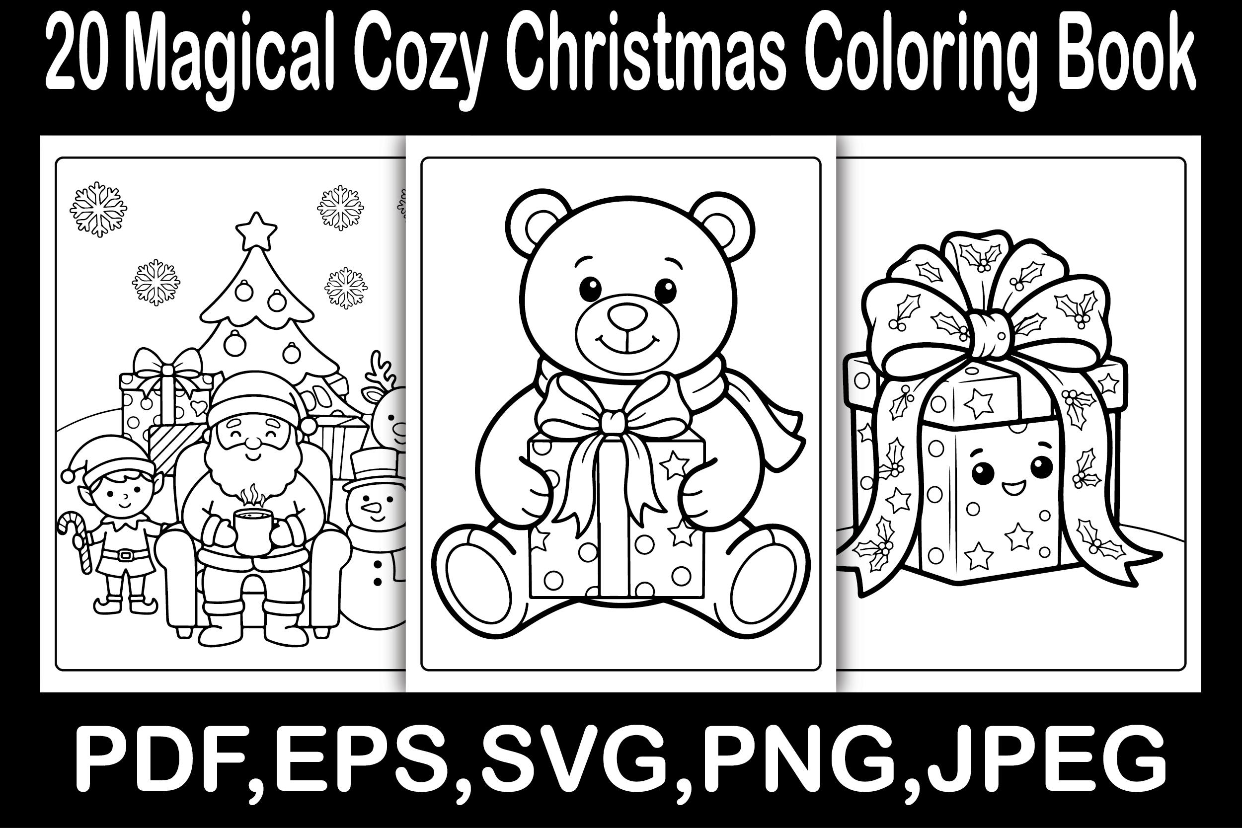 Magical Cozy Christmas Coloring Book