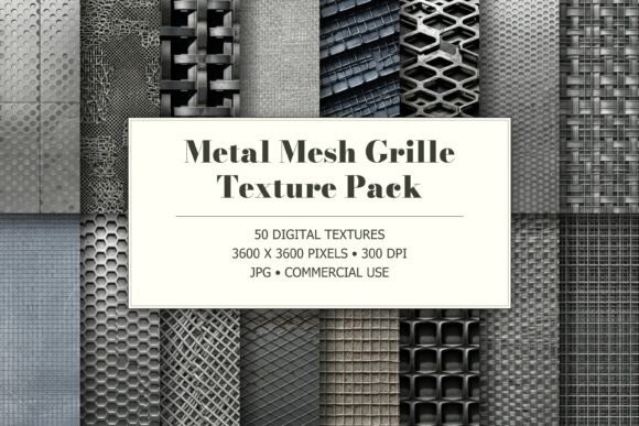 Metal Mesh Grille Texture Pack