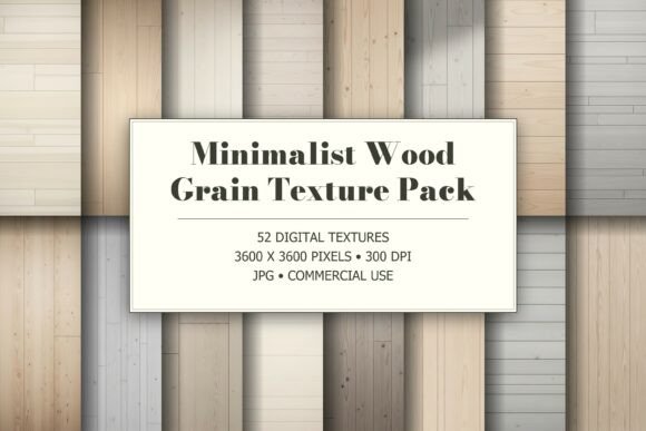 Minimalist Wood Grain Texture Pack