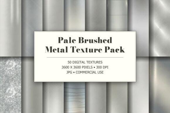 Pale Brushed Metal Texture Pack