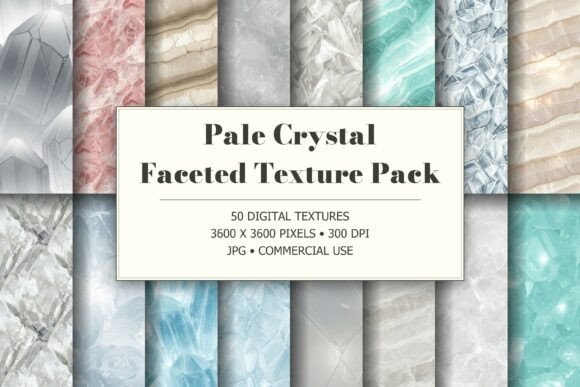Pale Crystal Faceted Texture Pack